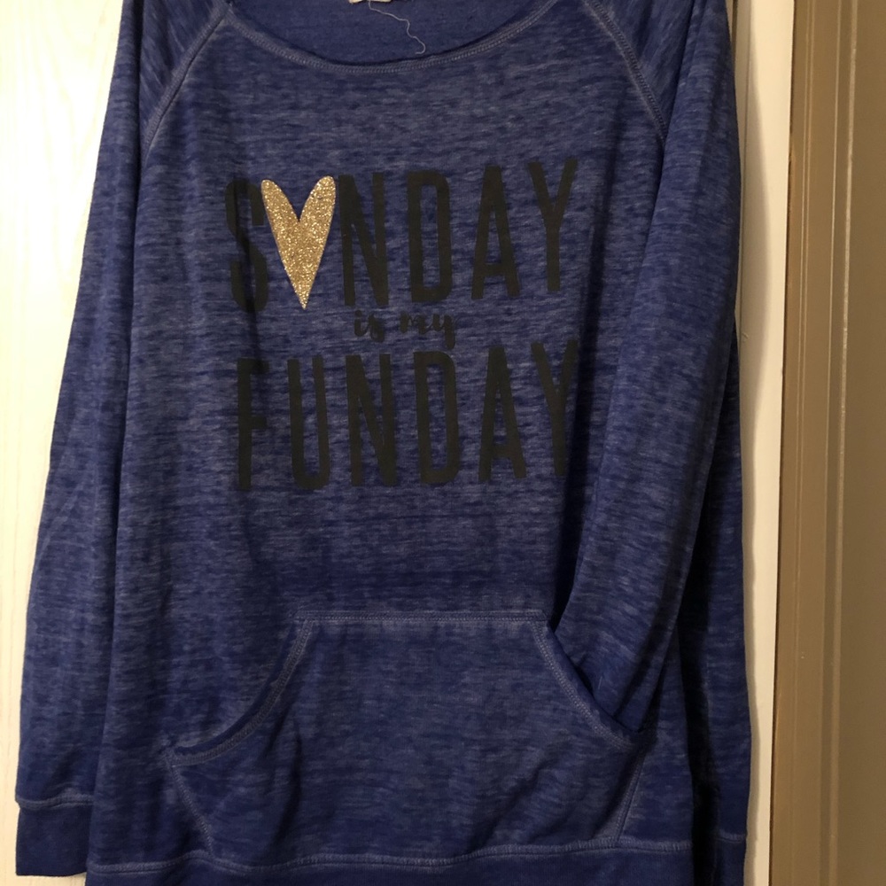 Sunday is my Funday casual lounge sweater